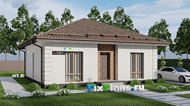 Одноэтажный дом F-9161