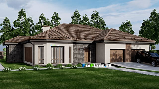 Одноэтажный дом F-5723