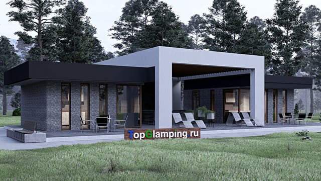 Одноэтажный дом F-22175